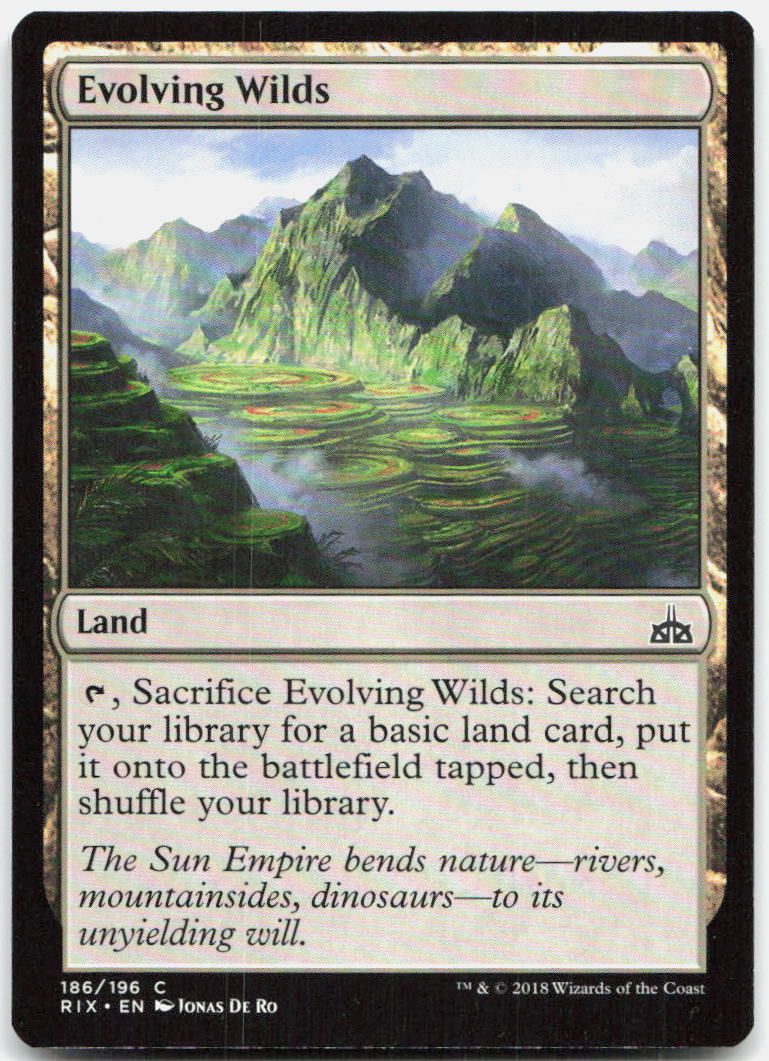 Evolving Wilds NM C Rivals of Ixalan 186