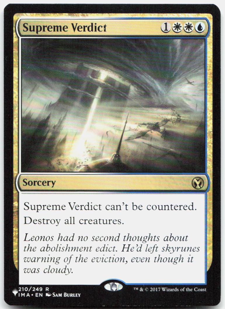 Supreme Verdict NM R Iconic Masters 210