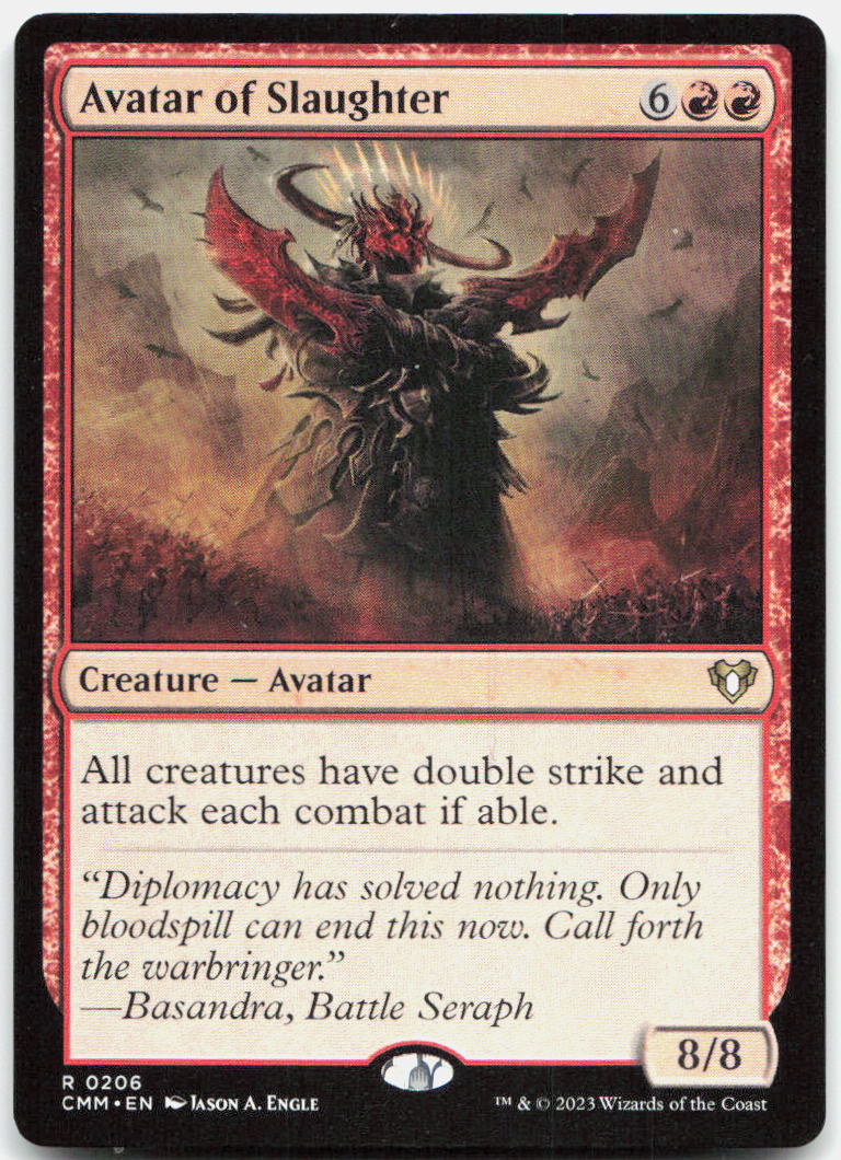 Avatar of Slaughter NM R Commander Masters 206