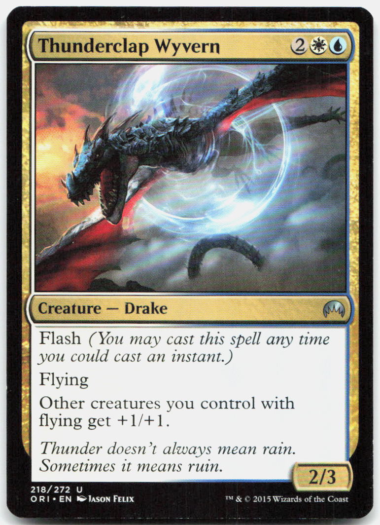 Thunderclap Wyvern NM U Magic Origins 218