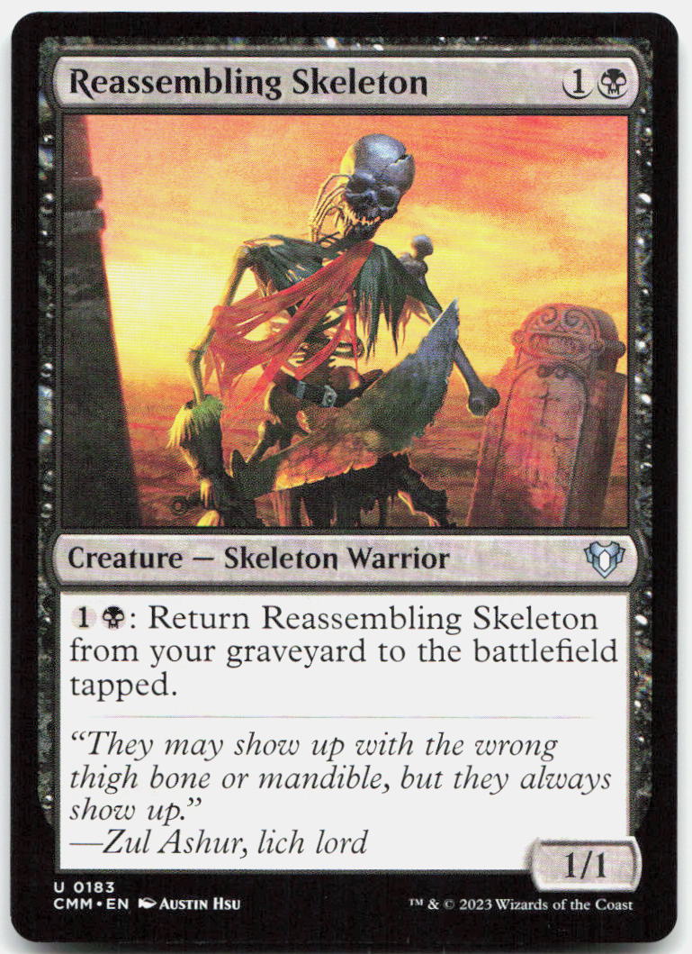 Reassembling Skeleton NM U Commander Masters 183