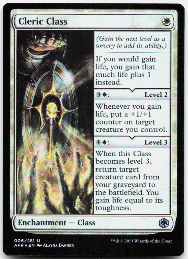 Cleric Class NM Foil U Adventures in the Forgotten Realms 6