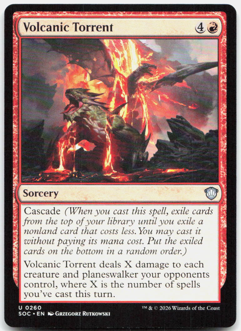 Volcanic Torrent NM U Commander: Secrets of Strixhaven 260