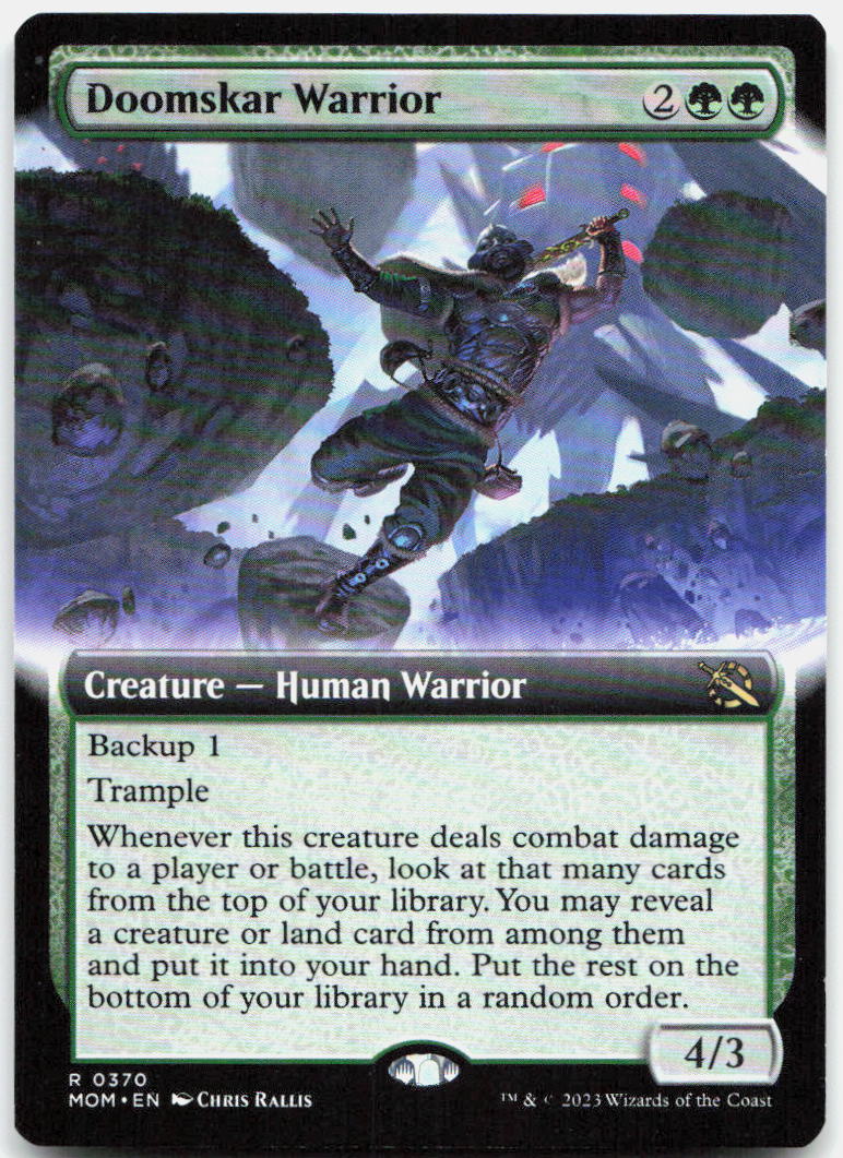 Doomskar Warrior (Extended Art) NM R March of the Machine 370