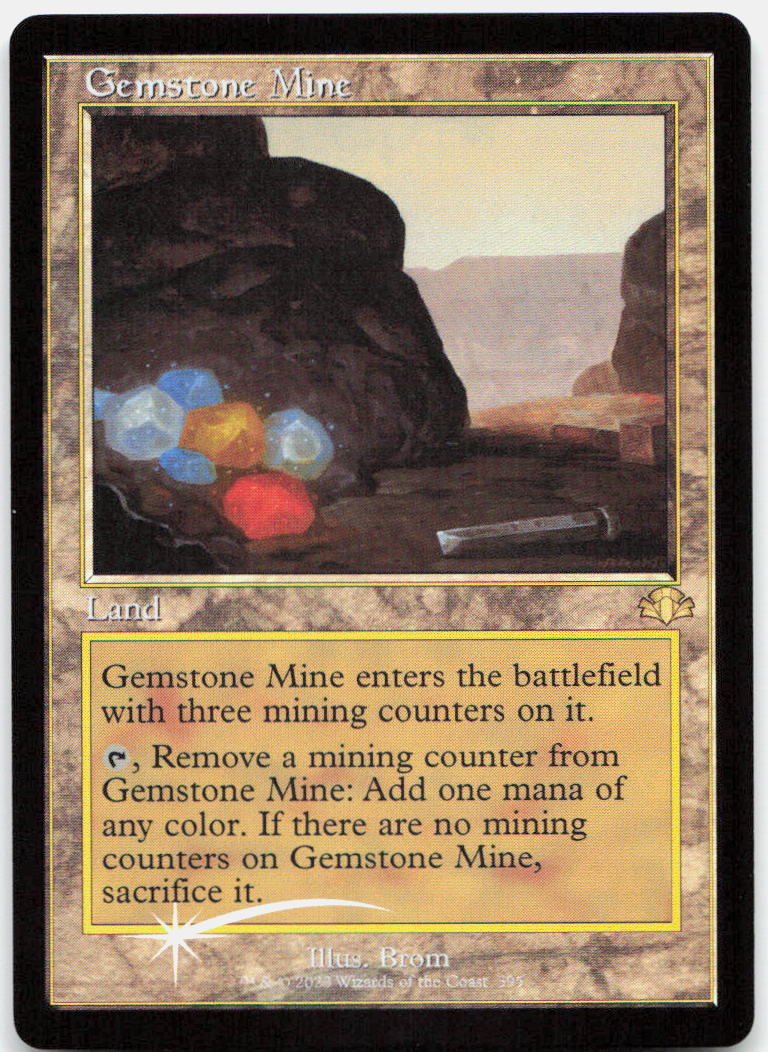 Gemstone Mine (Retro Frame) NM Foil R Dominaria Remastered 395