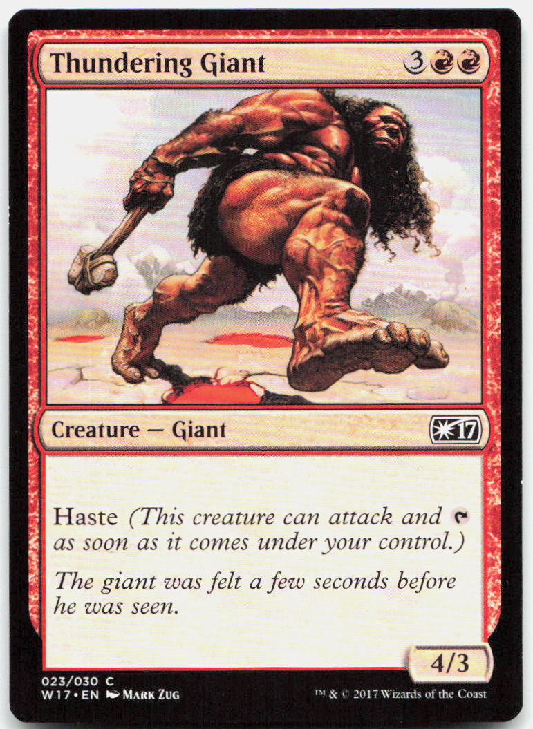 Thundering Giant NM C Welcome Deck 2017 23