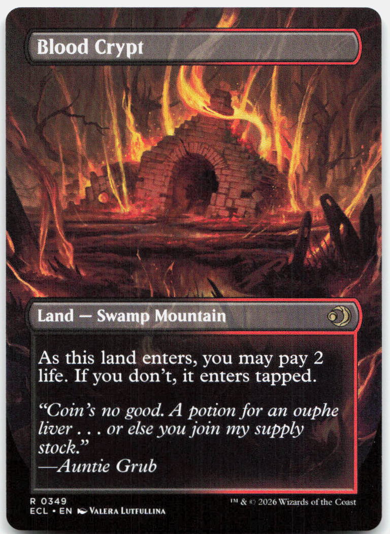 Blood Crypt (Borderless) NM R Lorwyn Eclipsed 349