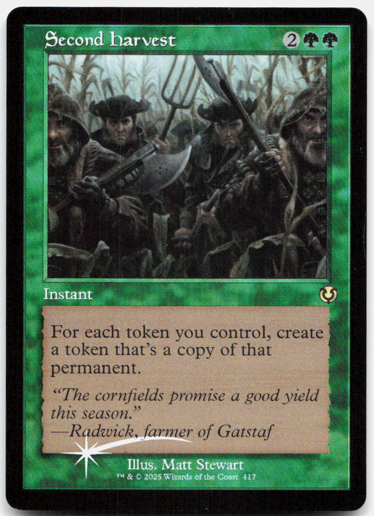 Second Harvest (Retro Frame) NM Foil R Innistrad Remastered 417