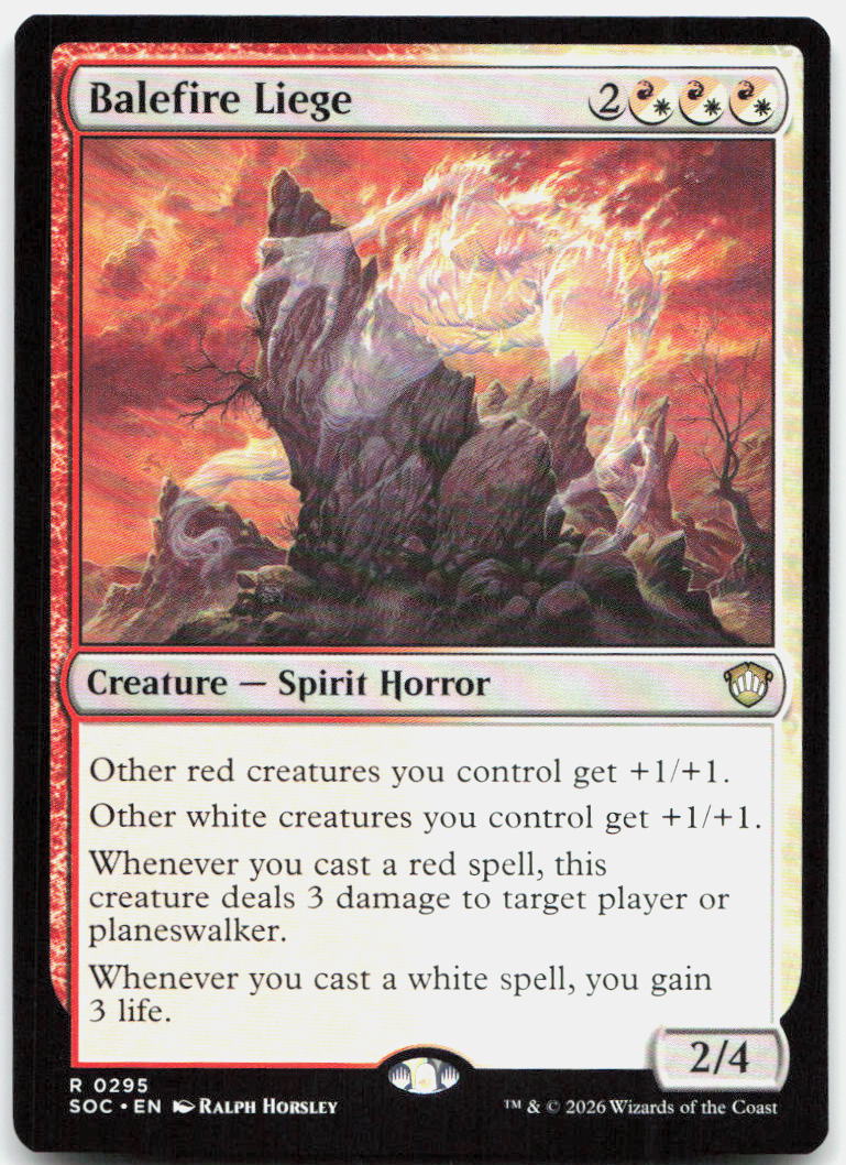Balefire Liege NM R Commander: Secrets of Strixhaven 295