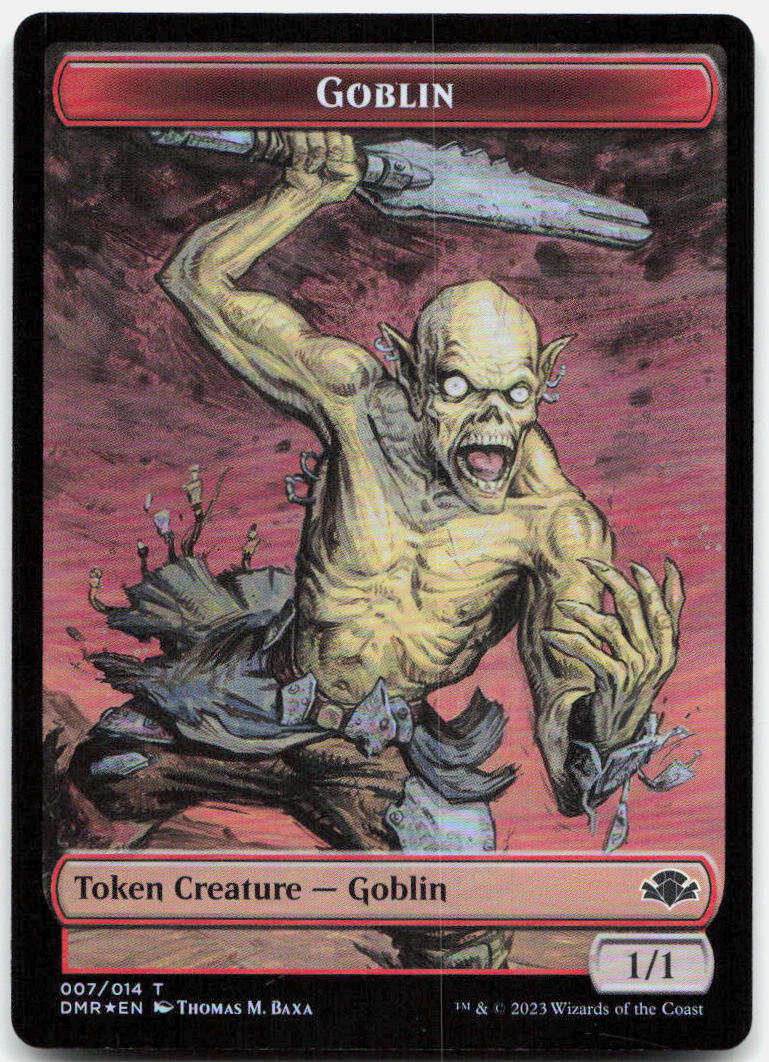 Goblin // Bird Double-Sided Token NM Foil T Dominaria Remastered 7 // 1