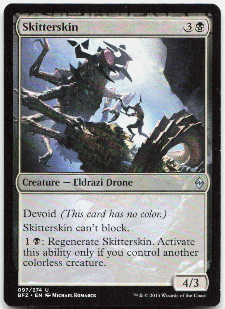 Skitterskin NM U Battle for Zendikar 97