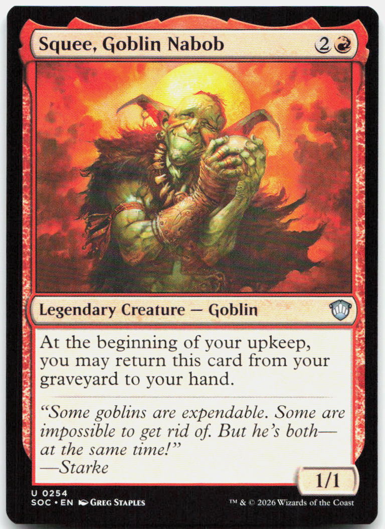 Squee, Goblin Nabob NM U Commander: Secrets of Strixhaven 254