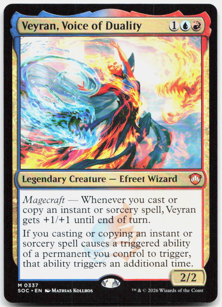 Veyran, Voice of Duality NM M Commander: Secrets of Strixhaven 337