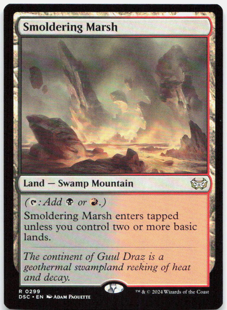 Smoldering Marsh NM R Commander: Duskmourn: House of Horror 299