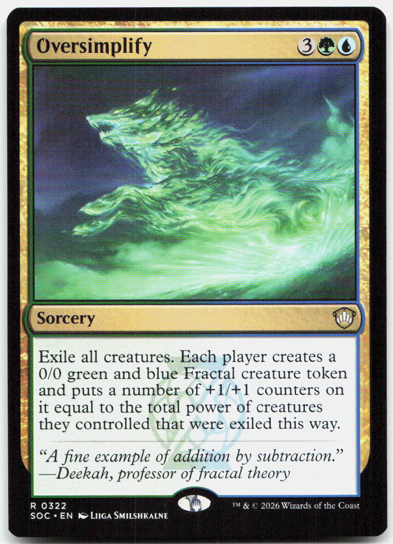 Oversimplify NM R Commander: Secrets of Strixhaven 322