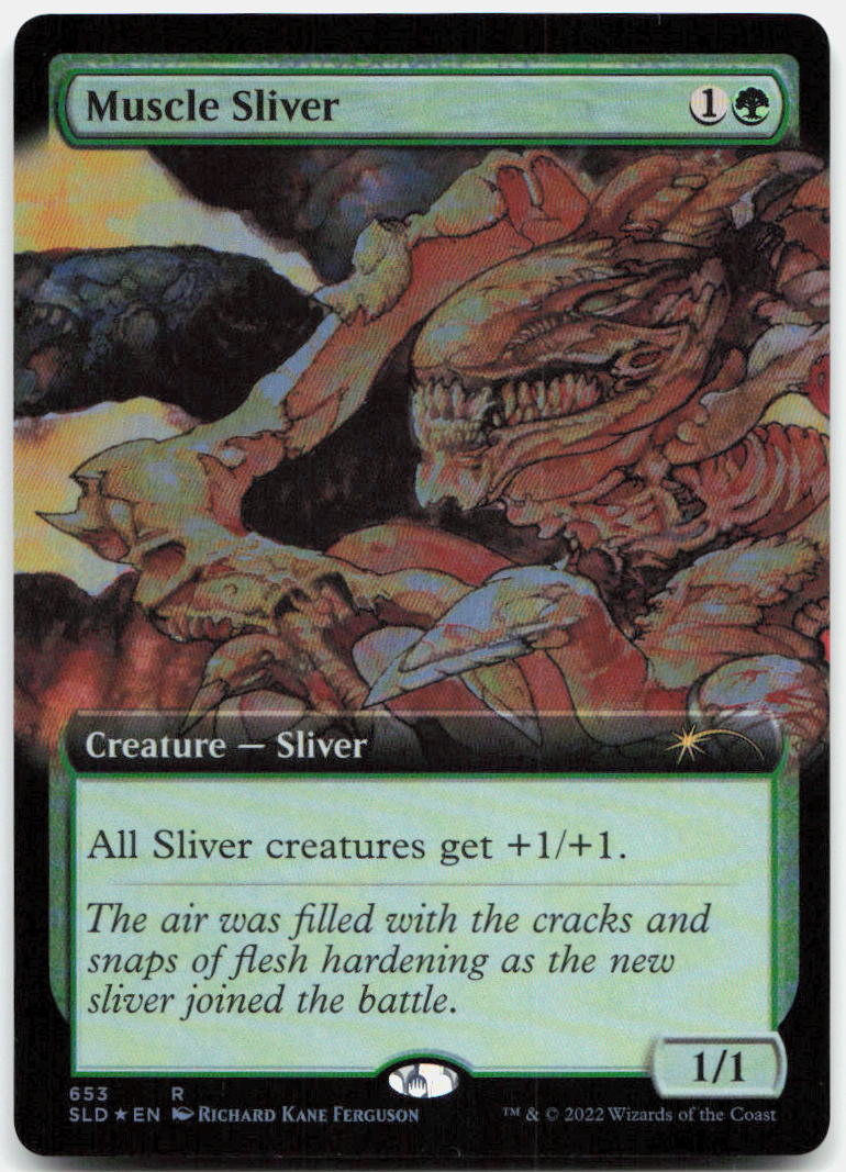 Muscle Sliver (Extended Art) NM Foil R Secret Lair Drop Series 653
