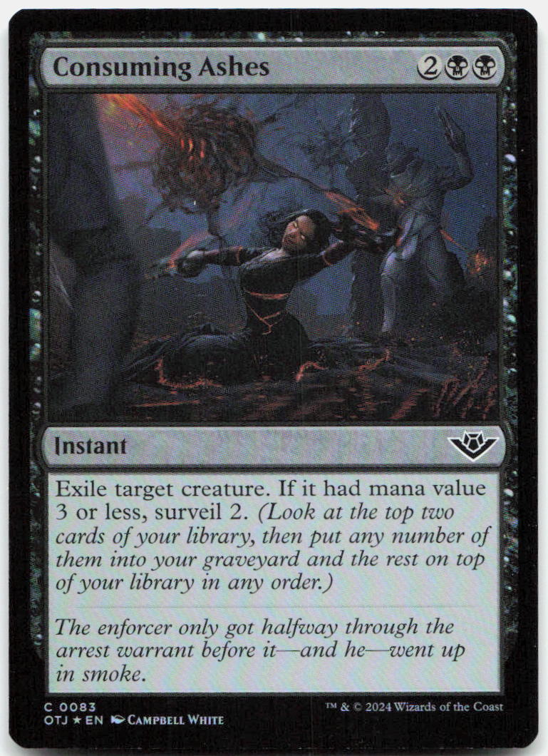 Consuming Ashes NM Foil C Outlaws of Thunder Junction 83