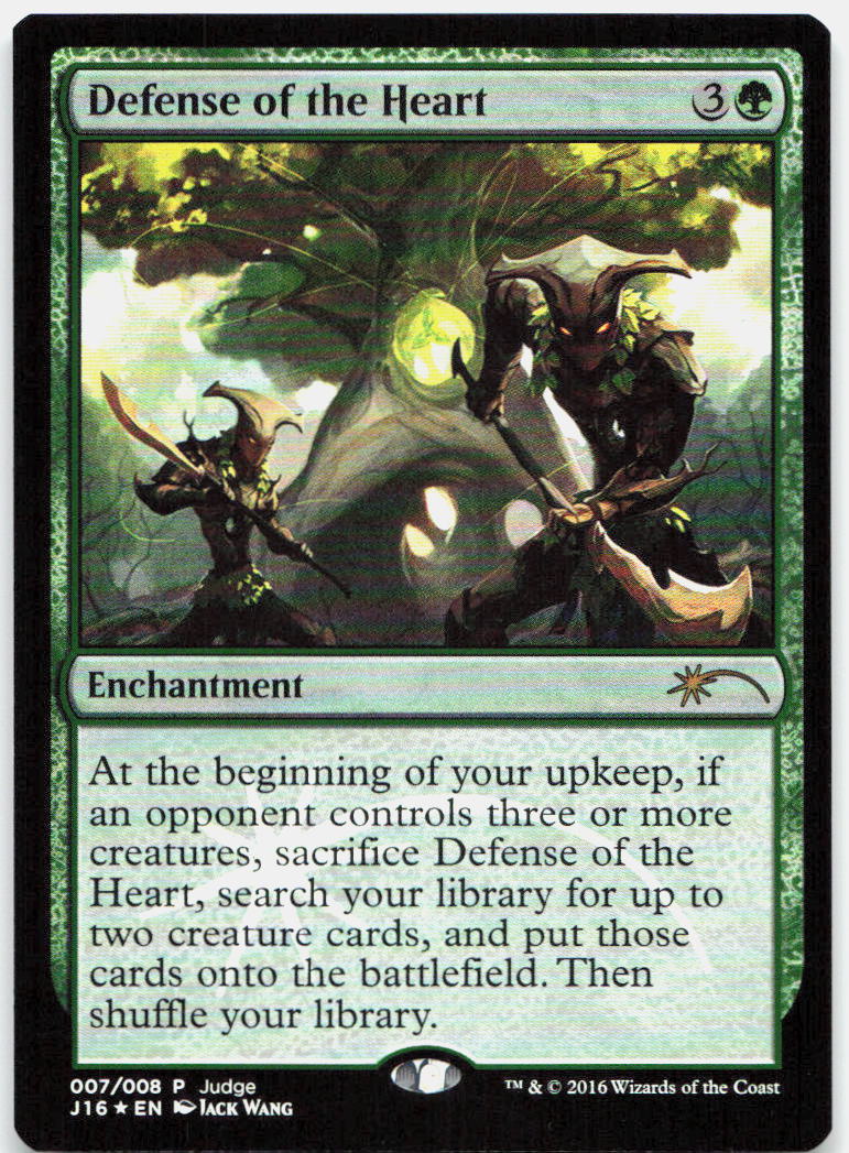 Defense of the Heart NM Foil P Judge Promos 7