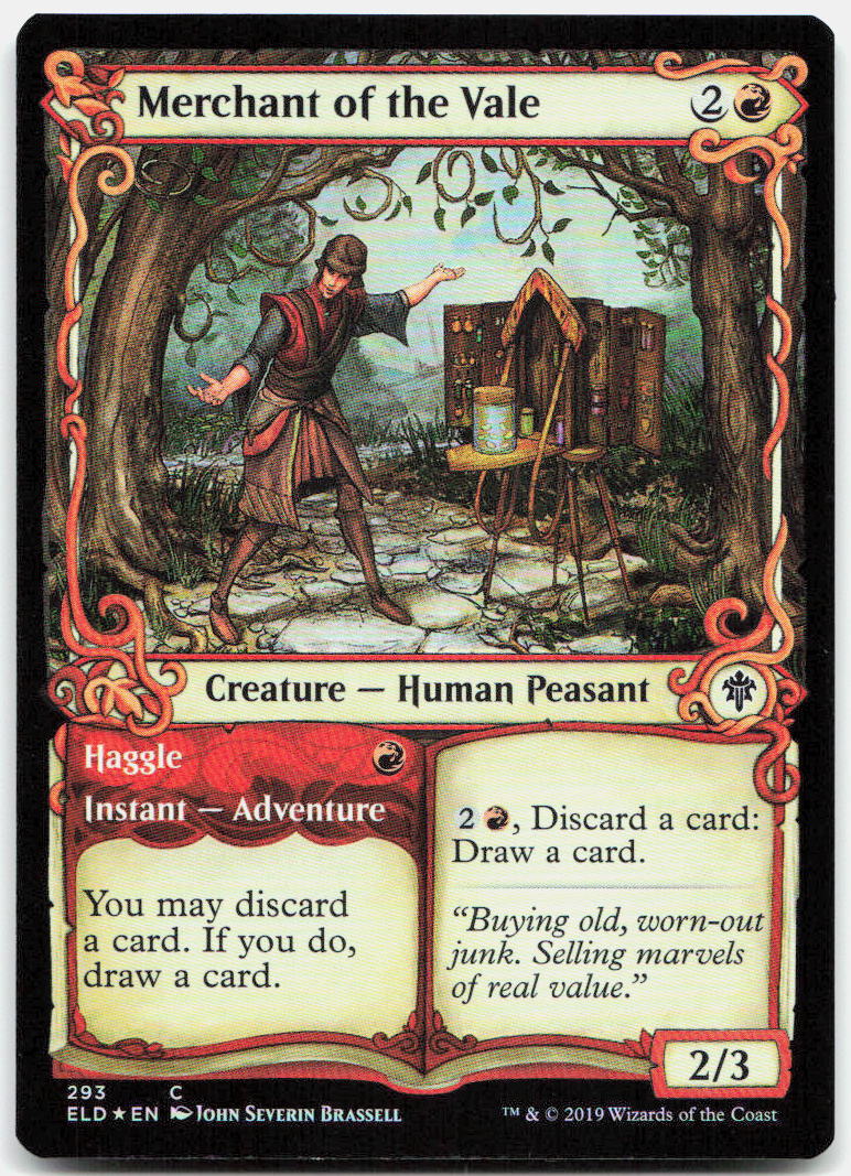 Merchant of the Vale (Showcase) NM Foil C Throne of Eldraine 293