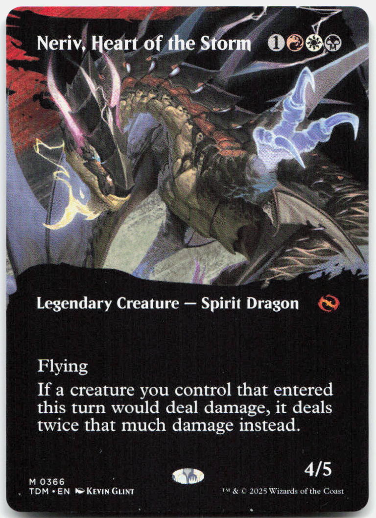 Neriv, Heart of the Storm (Borderless) NM M Tarkir: Dragonstorm 366
