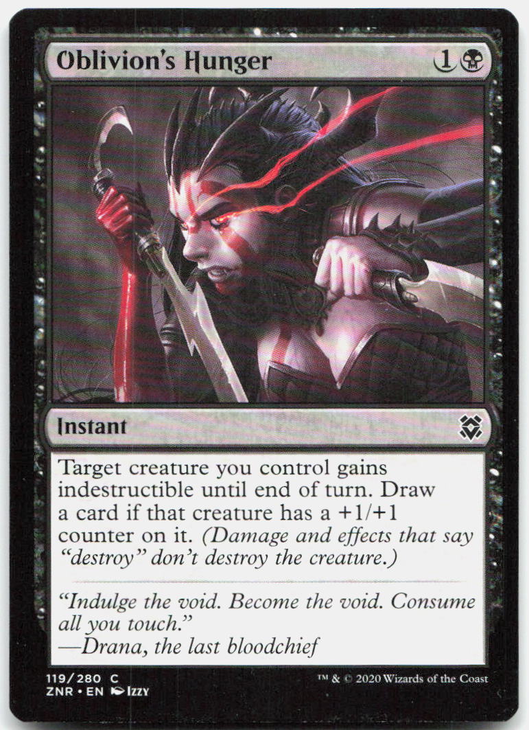 Oblivion's Hunger NM C Zendikar Rising 119