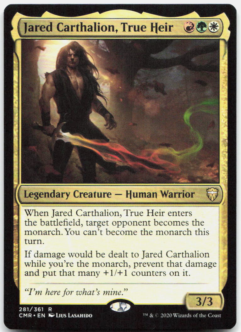 Jared Carthalion, True Heir NM R Commander Legends 281
