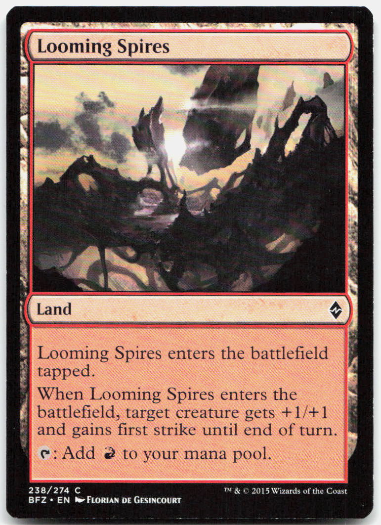 Looming Spires NM C Battle for Zendikar 238