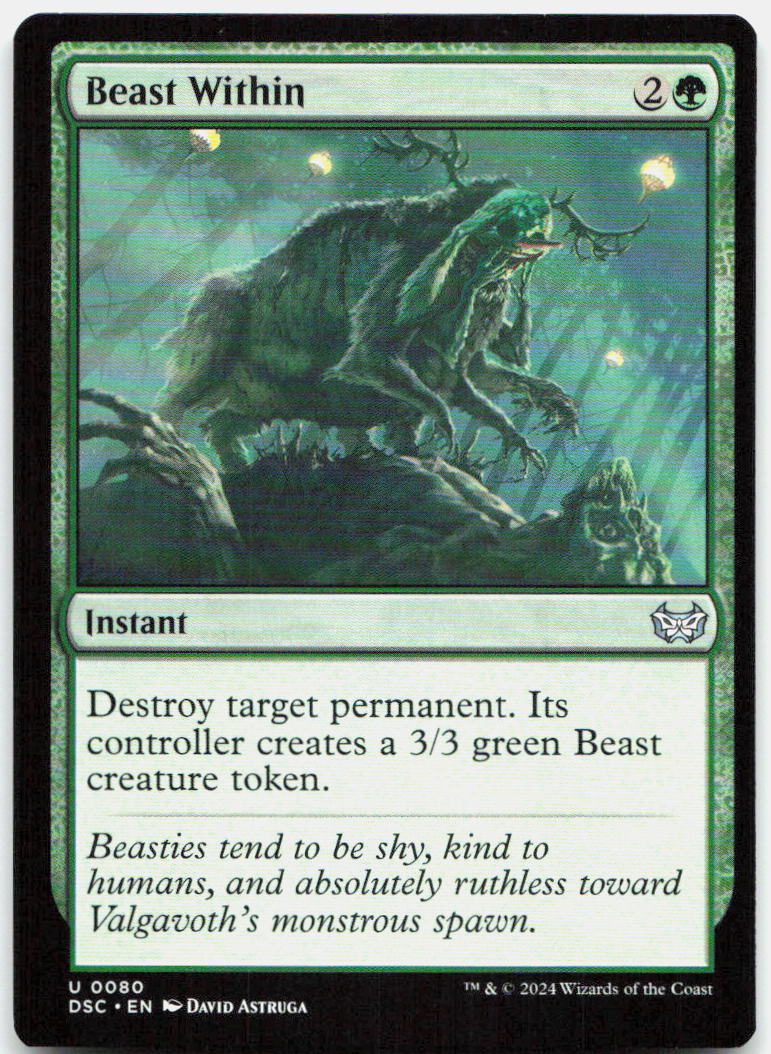 Beast Within NM U Commander: Duskmourn: House of Horror 80