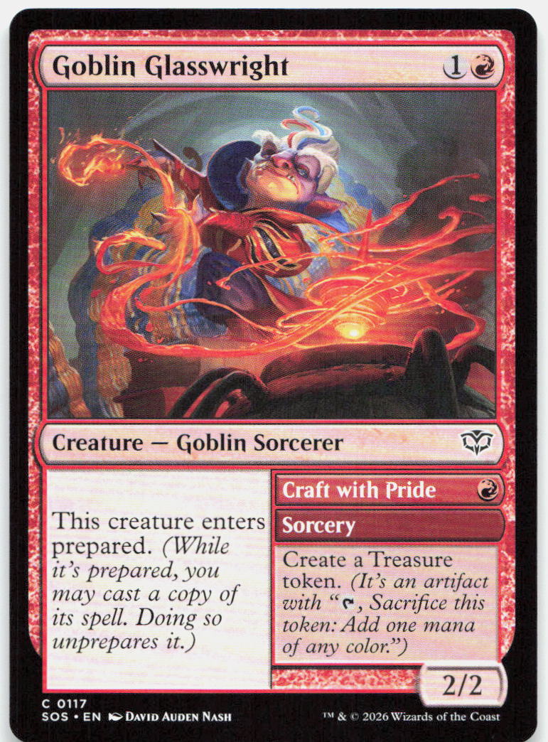 Goblin Glasswright NM C Secrets of Strixhaven 117