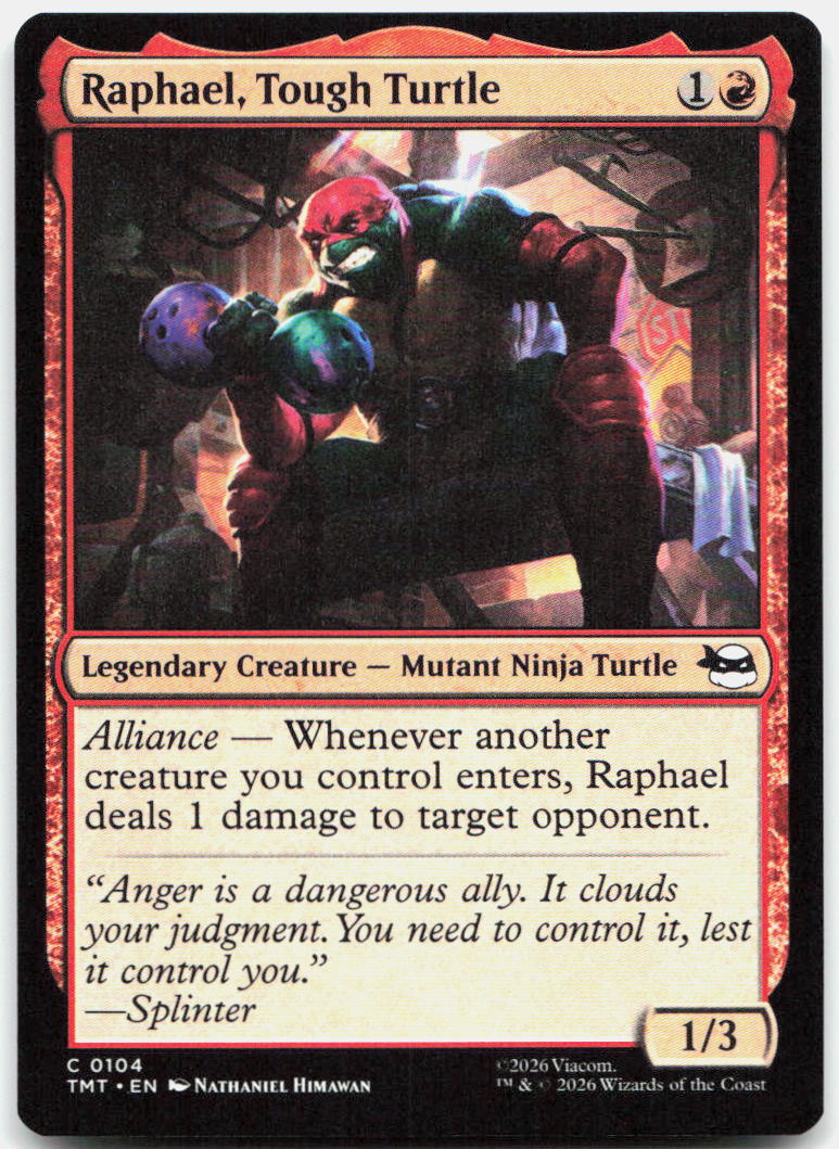 Raphael, Tough Turtle NM C Teenage Mutant Ninja Turtles 104