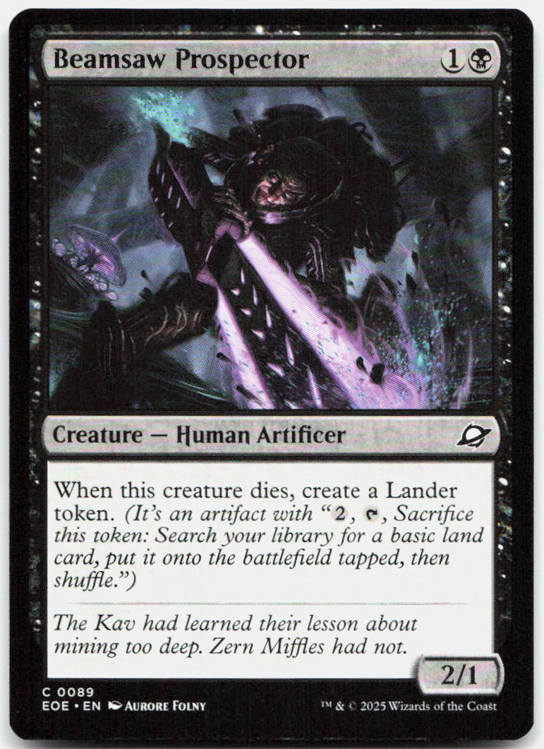 Beamsaw Prospector NM C Edge of Eternities 89