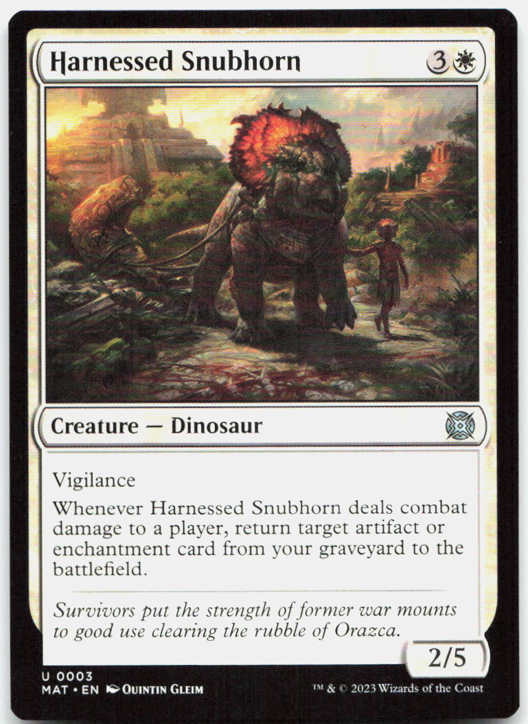 Harnessed Snubhorn NM U March of the Machine: The Aftermath 3