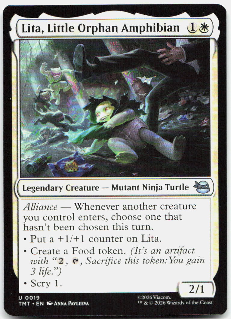Lita, Little Orphan Amphibian NM U Teenage Mutant Ninja Turtles 19