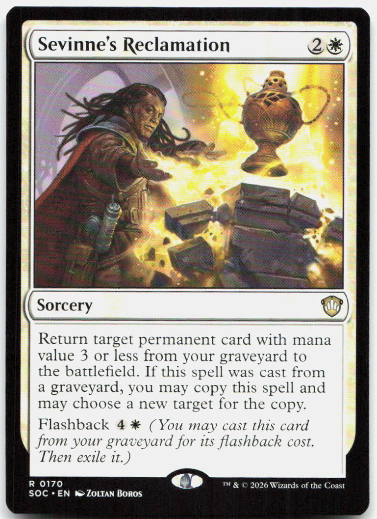 Sevinne's Reclamation NM R Commander: Secrets of Strixhaven 170