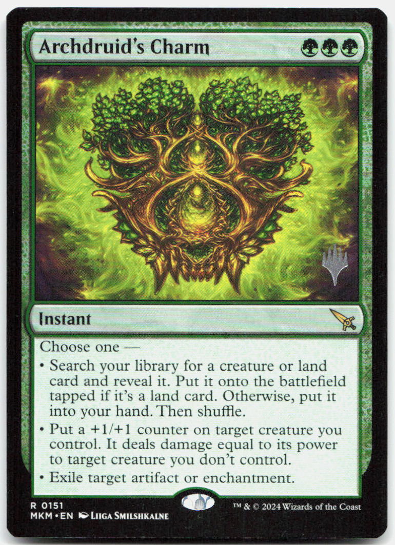 Archdruid's Charm NM R Promo: Murders at Karlov Manor 151