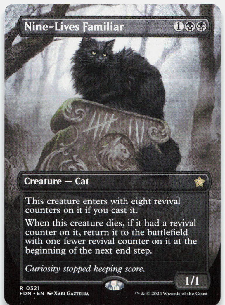 Nine-Lives Familiar (Borderless) NM R Foundations 321