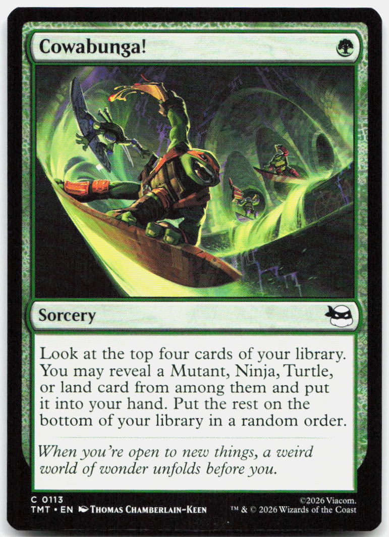 Cowabunga! NM C Teenage Mutant Ninja Turtles 113