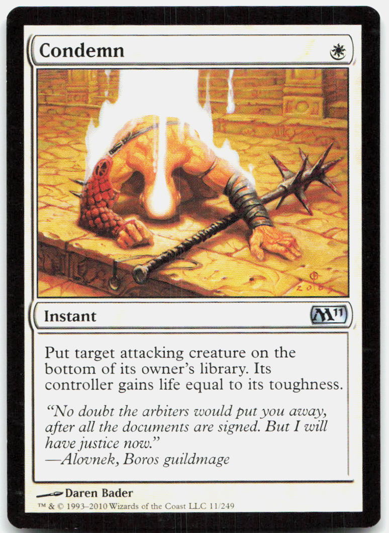 Condemn NM U Starter Commander Decks 15