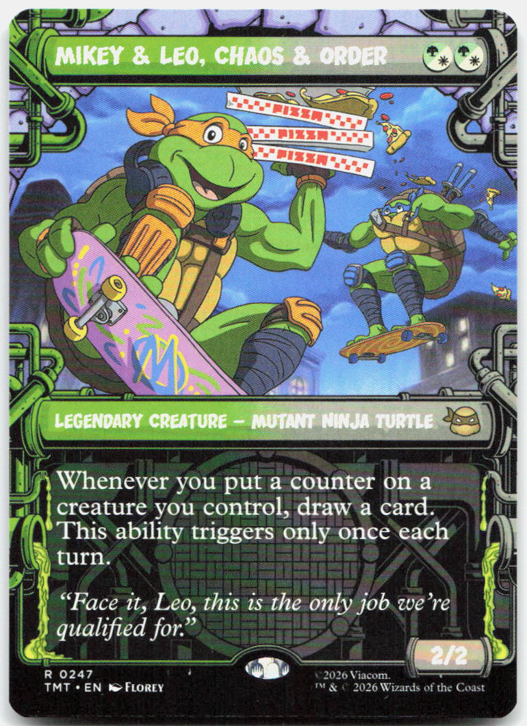 Mikey & Leo, Chaos & Order (Showcase) NM R Teenage Mutant Ninja Turtles 247