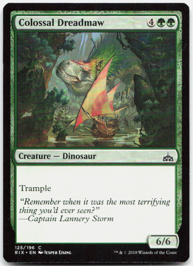Colossal Dreadmaw NM C Rivals of Ixalan 125