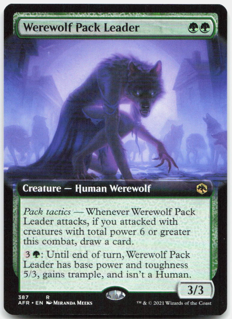 Werewolf Leader (Extended Art) NM R Adventures in the Forgotten Realms 387
