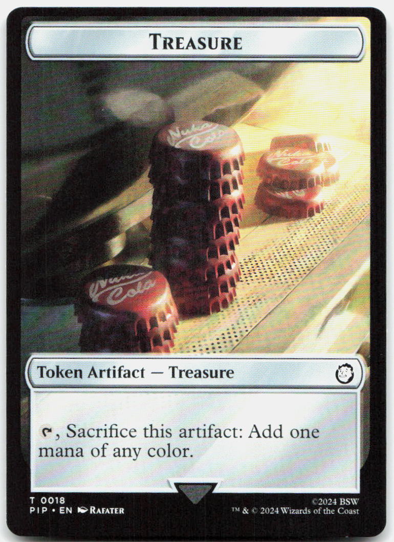Thopter // Treasure (0018) Double-Sided Token NM T Universes Beyond: Fallout 17
