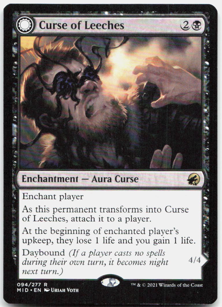 Curse of Leeches NM R Innistrad: Midnight Hunt 94