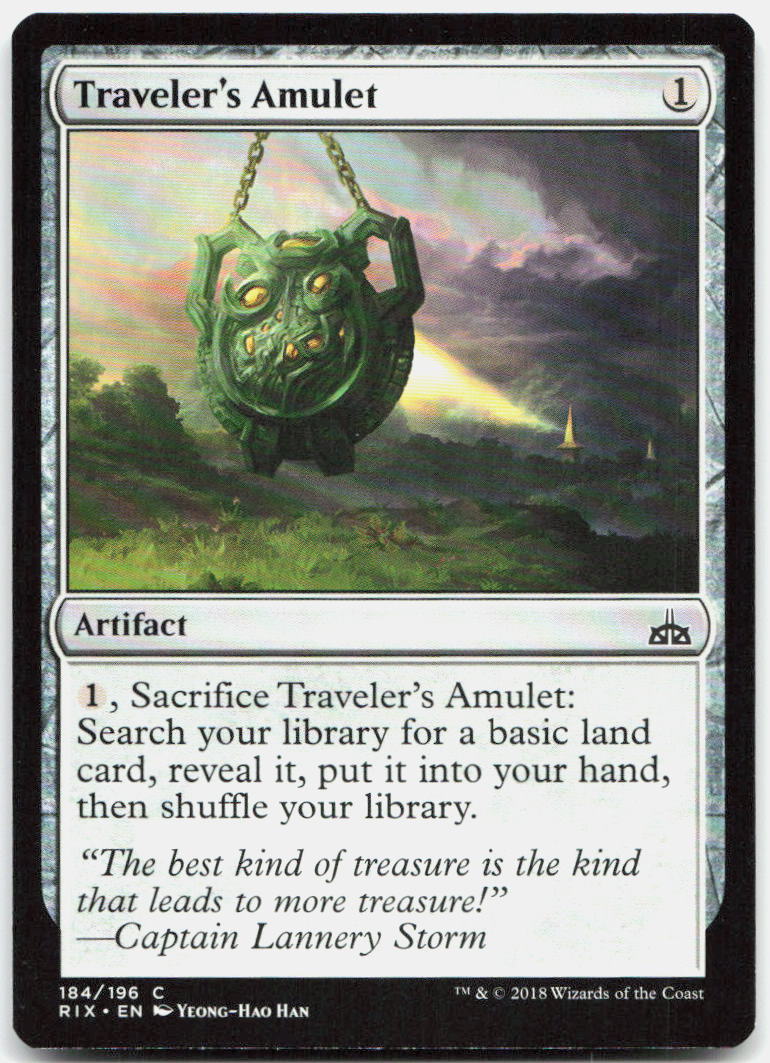 Traveler's Amulet NM C Rivals of Ixalan 184