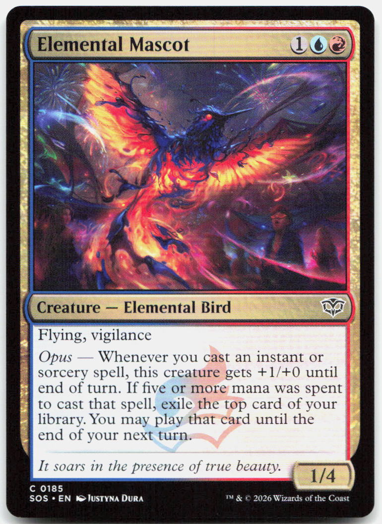 Elemental Mascot NM C Secrets of Strixhaven 185
