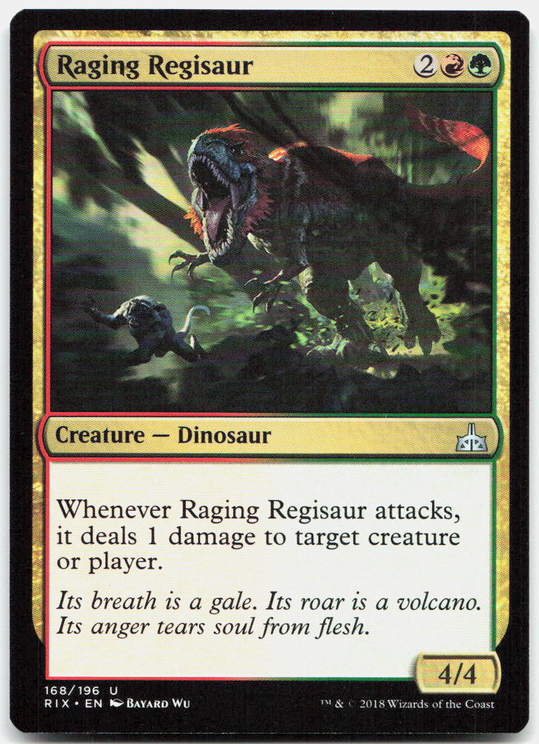 Raging Regisaur NM U Rivals of Ixalan 168