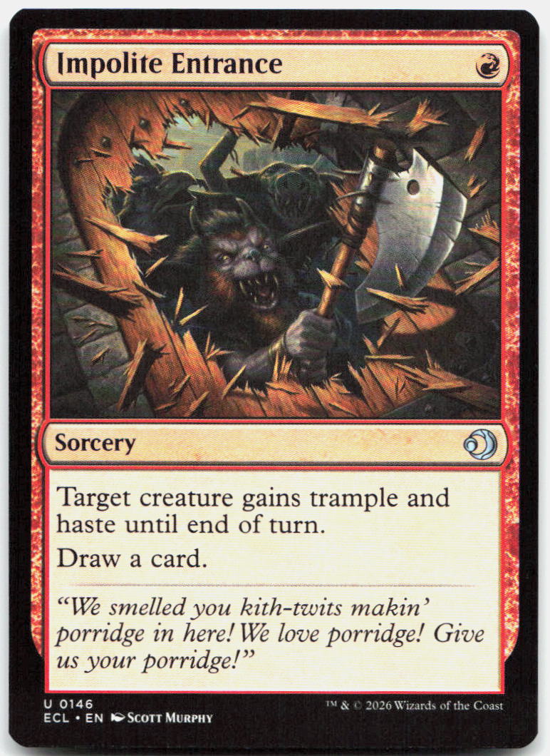 Impolite Entrance NM U Lorwyn Eclipsed 146