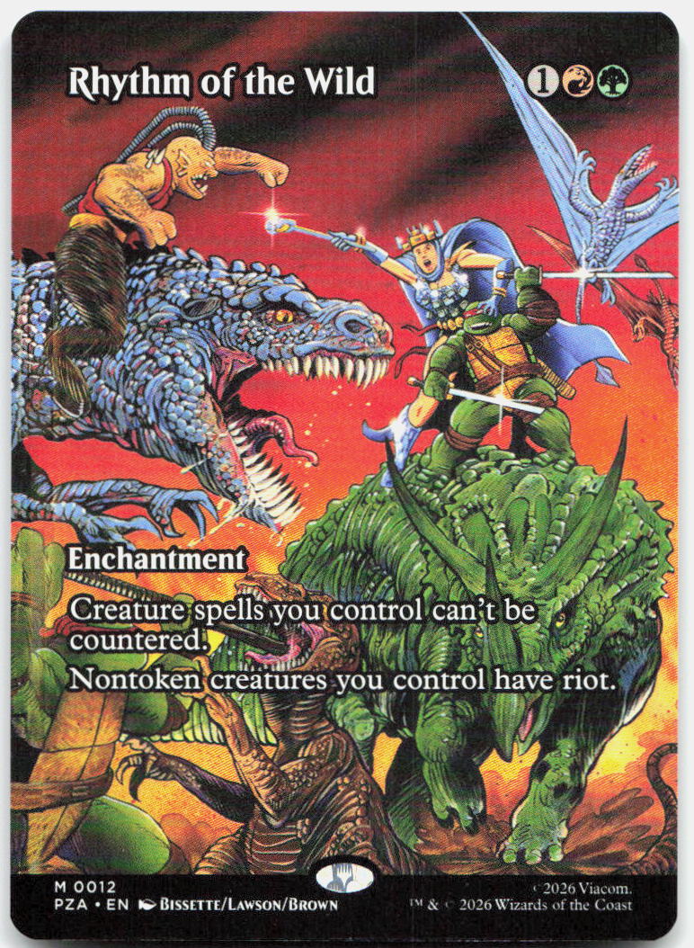 Rhythm of the Wild (Borderless) NM M Teenage Mutant Ninja Turtles Source Materia
