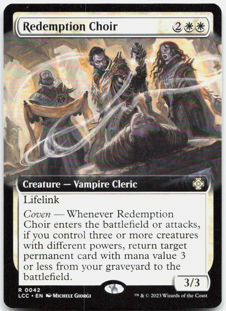 Redemption Choir (Extended Art) NM R Commander: The Lost Caverns of Ixalan 42
