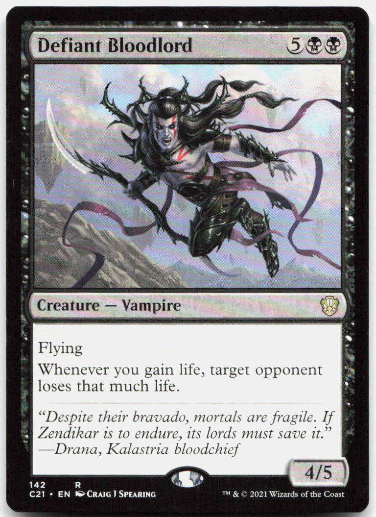 Defiant Bloodlord NM R Commander 2021 142